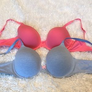 2 - 36DD lined perfect coverage Victoria’s Secret bras